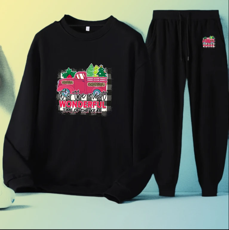 

Мужской комплект, мужской спортивный костюм, спортивный спортивный мужской костюм с длинными рукавами, осенний принт, замечательная рождественская зимняя одежда, мужской старый деньги