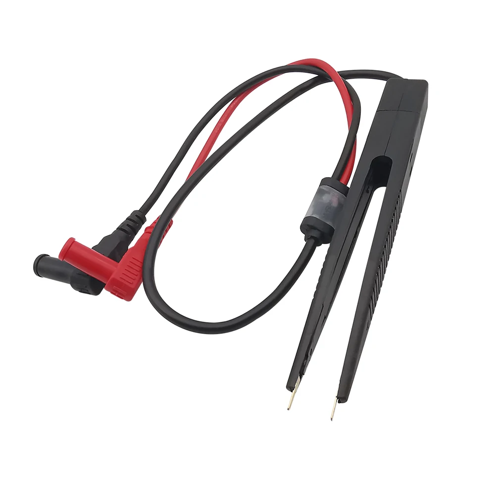 1 szt. Przewody pomiarowe multimetru sonda pęseta klipsy do komponentów SMD rezystor kondensatorowy element elektroniczny klips testowy 50CM — zdjęcie 2