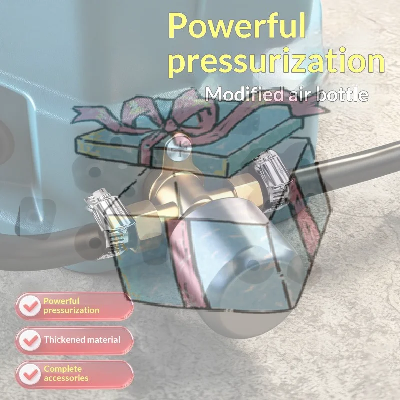 【CCA】Removable Sprayer Pressure Cylinder Full Copper Electric Sprayer Air Tank Corrosion-Resistant Booster Pressure