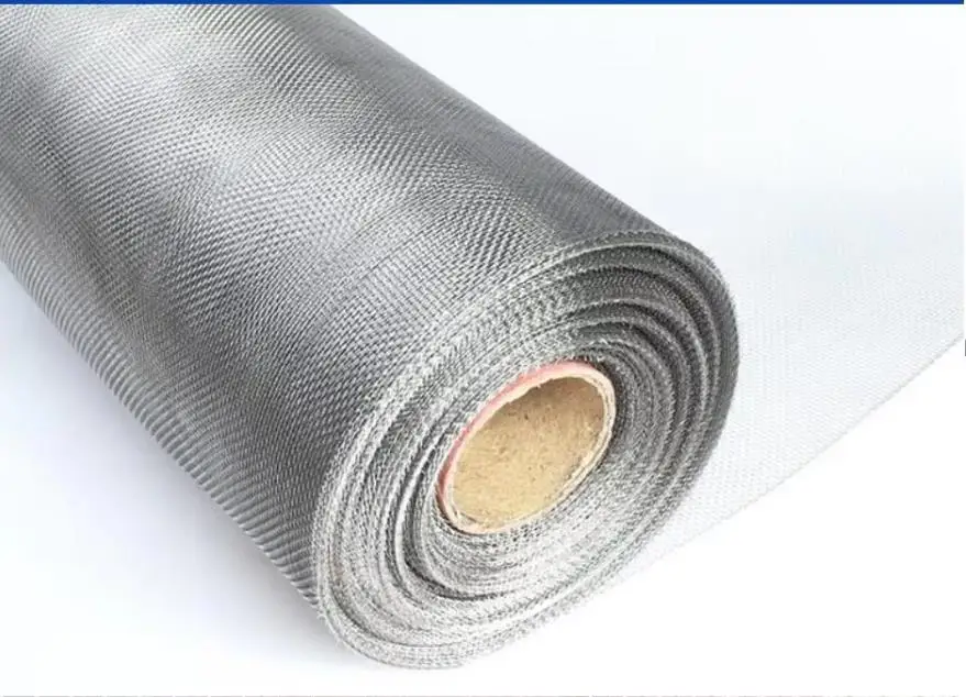 10m thick more dense style width 1m metal mesh screens,stainless steel net,anti-mosquito,insect ,fire protective net,food filter