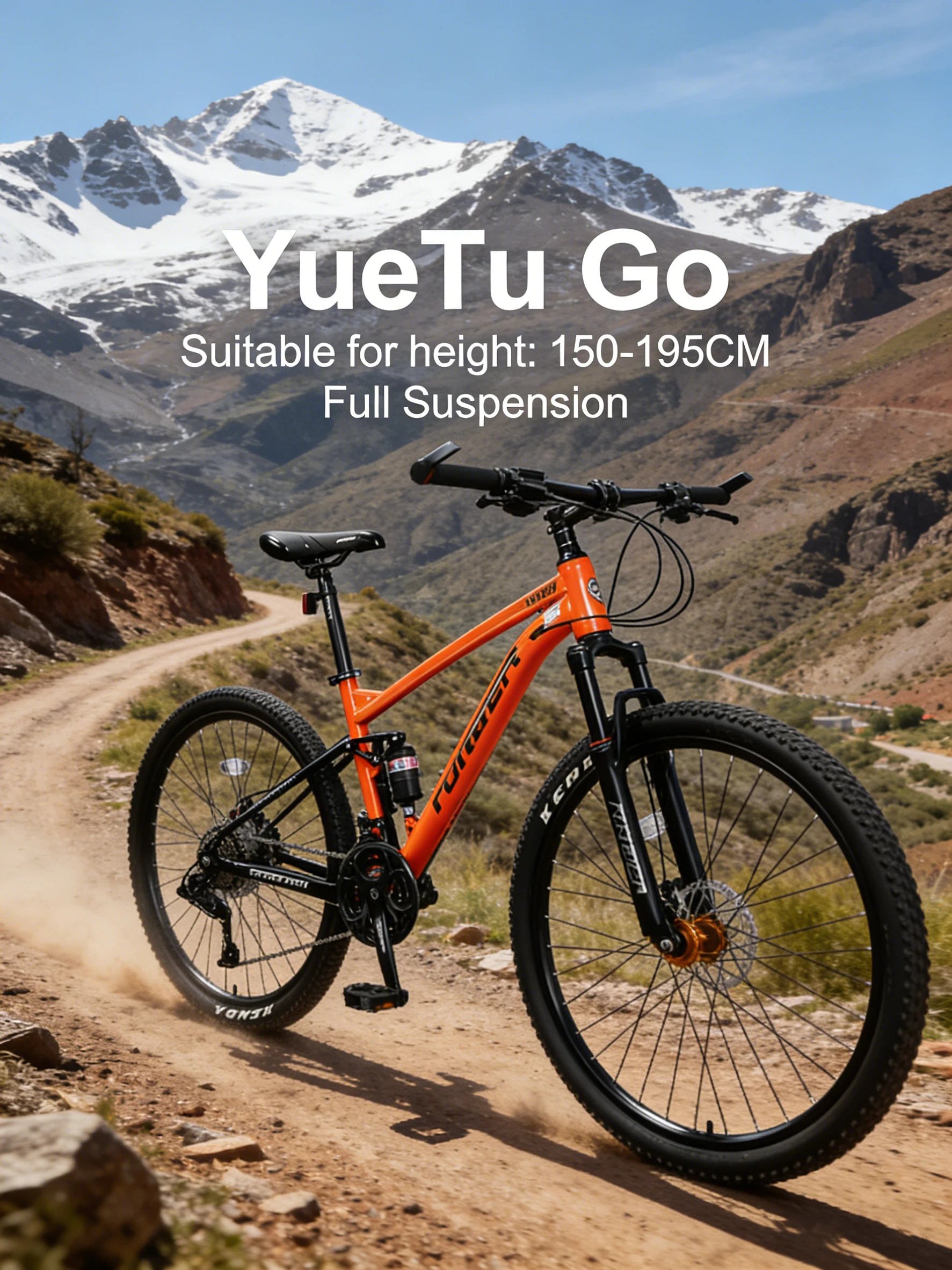 

Softail Mountain Bike, Off-road Lightweight MTB Bike, Double Disc Brakes, Full Suspension, 26/27.5 Inches, Youth Men and Women