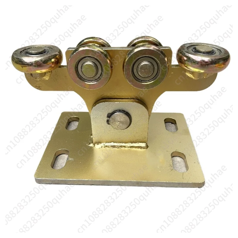 Trackless Yard Gate Rolling Accessory, High Bearing Sliding Rail & Roller for Suspended Push Pull Door
