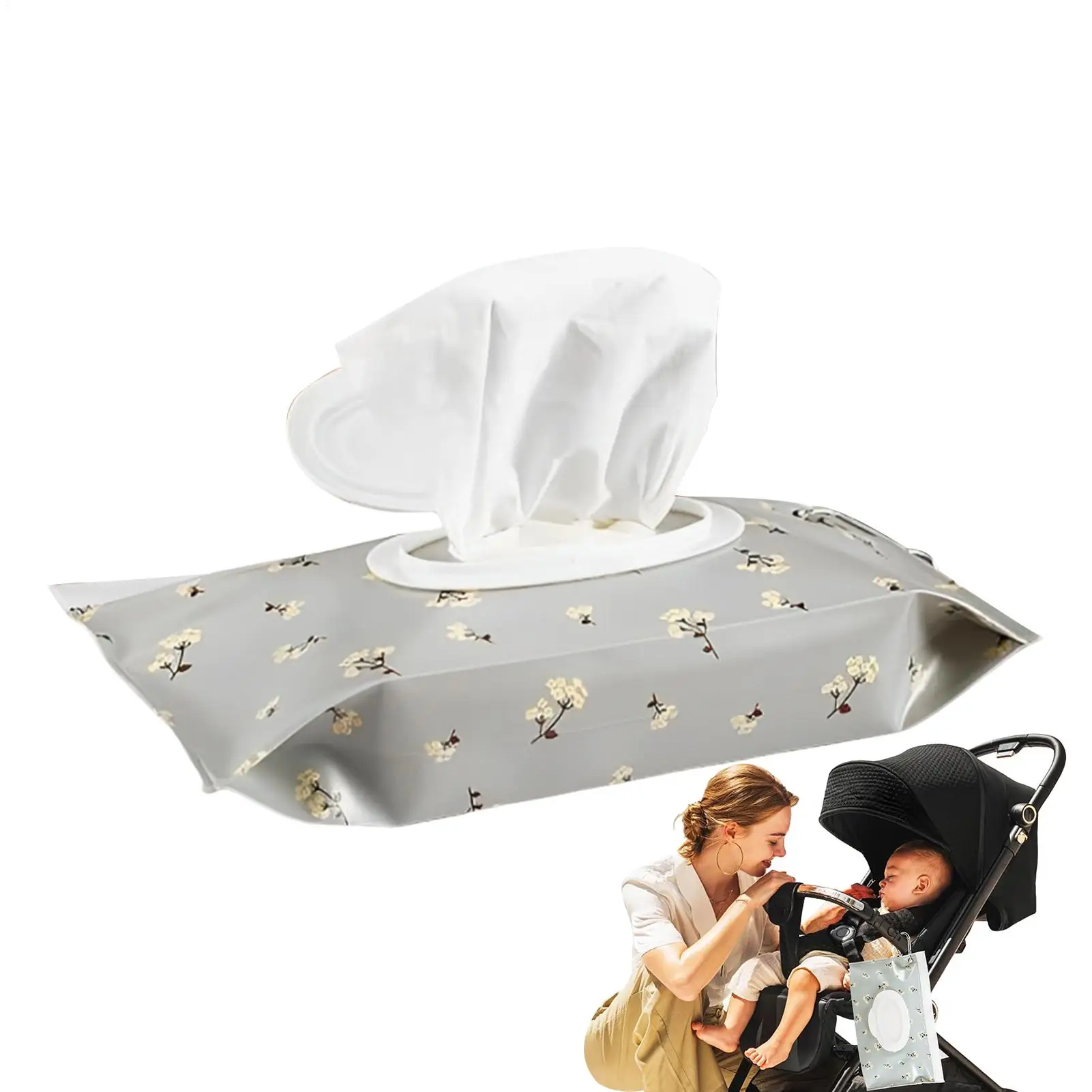 Travel ผ้าเช็ดทําความสะอาดเด็กกรณีผ้าเช็ดทําความสะอาดคอนเทนเนอร์แบบพกพา Airtight คอนเทนเนอร์สําหรับ Boy Girl รถเข็นเด็กห้องน้ํา