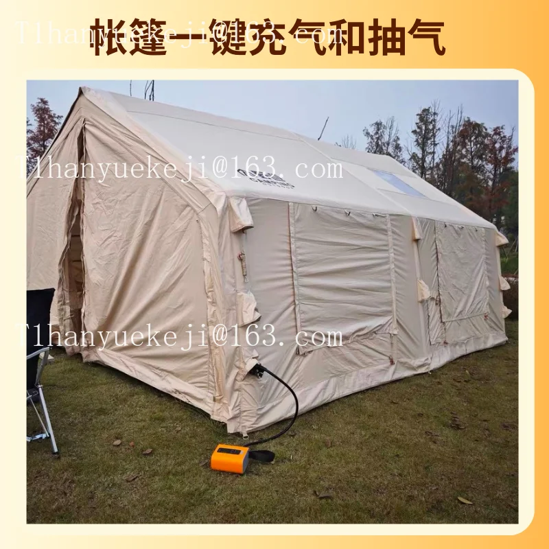 Electric tent air pump, high-pressure portable inflator/deflator for outdoor use, air mattress inflator