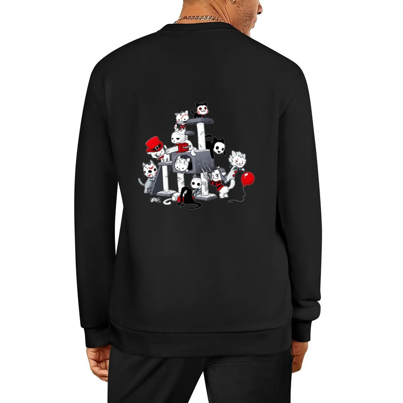 

Horror Kitties Cat Pullover male clothes tracksuit men men's autumn clothes autumn clothes new sweatshirt