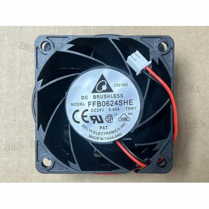 

Y 1 шт. для 6038 24 В 0,40 А 6 см инверторный вентилятор 2-проводной FFB0624SHE