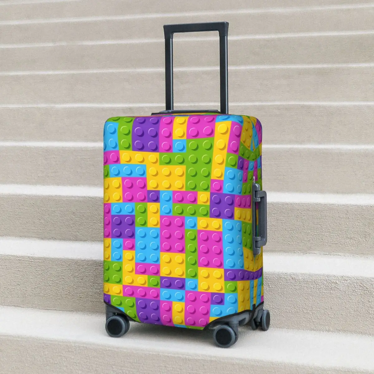 

Чехол для чемодана с пастельным узором в виде шахматной доски, защитный чехол для деловых поездок, для праздничного отдыха, для багажа