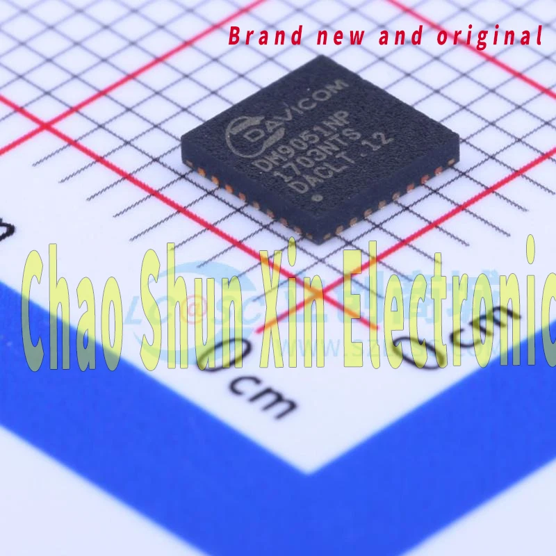 Brand New Original Dm9051Np Silk Screen Dm9051 Qfn-32 Package Ethernet Microcontroller Chip Digital Components