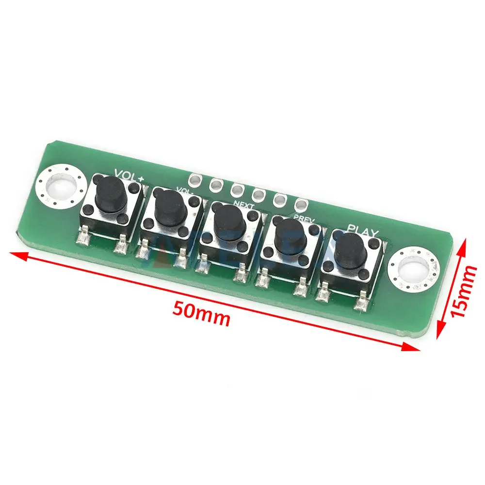 3/4/5-Bit Independent Button Module MCU External Button Module Micro Switch Button Board Bluetooth-compatible Power Amplifier