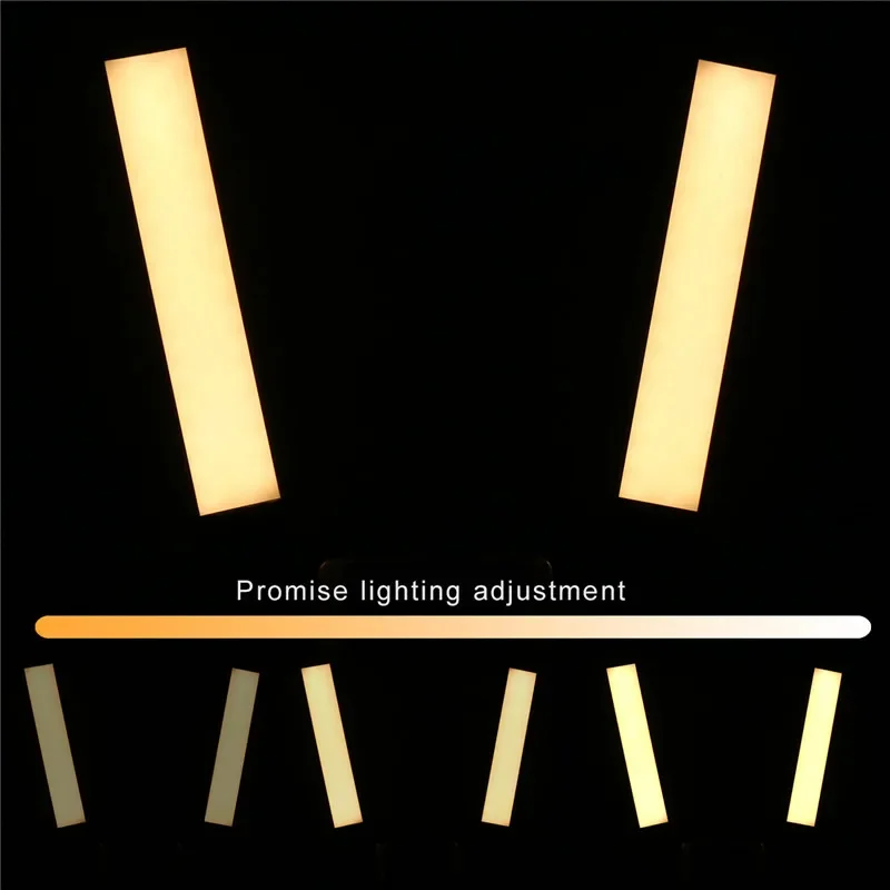 45W LED Video Light Double Arms Fill LED Light Selfie Light Long Strips LED Light for Photo Studio Live Broadcast Tiktok Stream