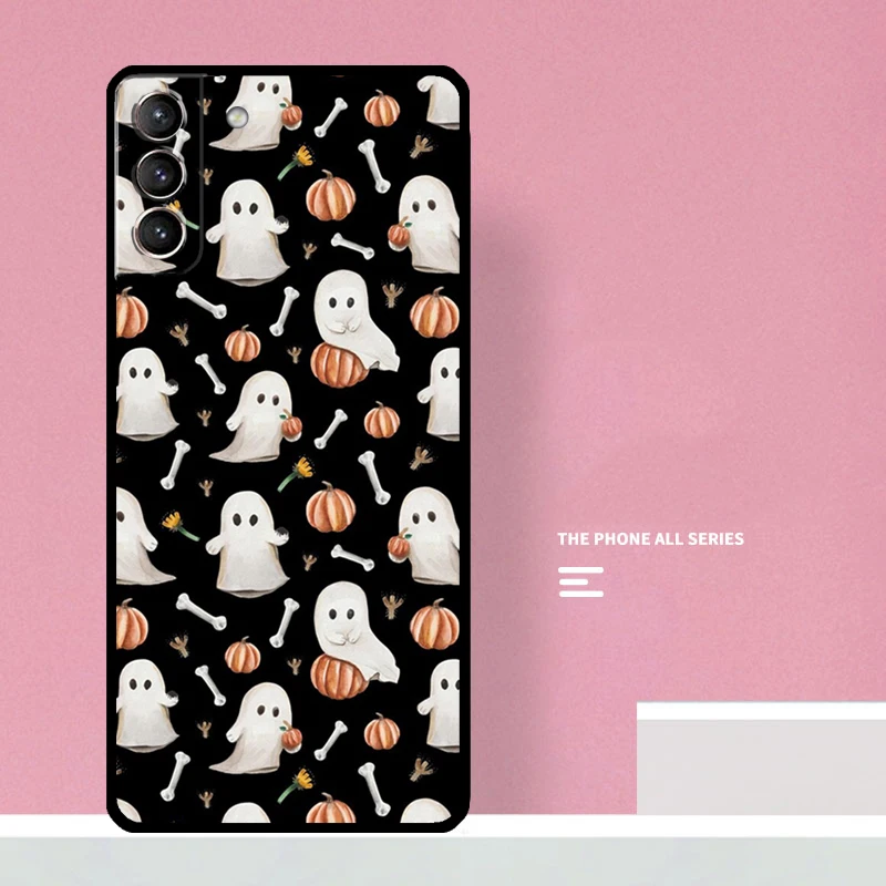 Autunno foglie autunno zucca custodia di Halloween per Samsung Galaxy S20 FE S21 S22 S23 Ultra S8 S9 S10 Note 10 Plus 20 Ultra Cover