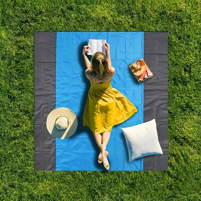 

Waterproof Pocket Beach Blanket Folding Camping Mat Portable Picnic Mat