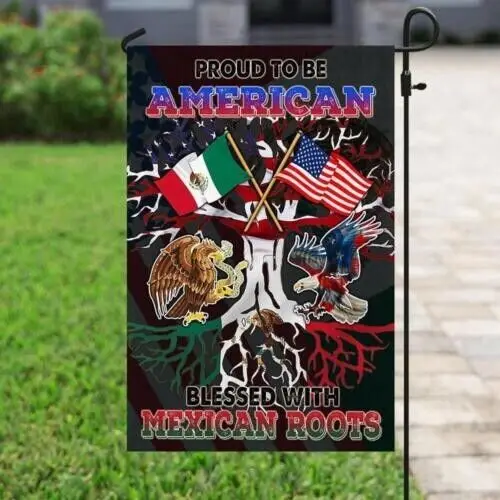 American Mexican Friendship Flag Garden Flag ZZU WWL IIC