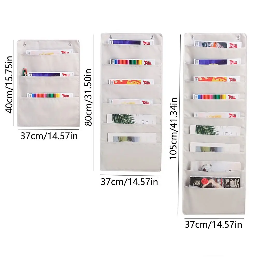 3/6/9 карманов, настенные сумки для хранения, многослойная Складная подвесная папка для файлов, моющаяся компактная на дверь Органайзер