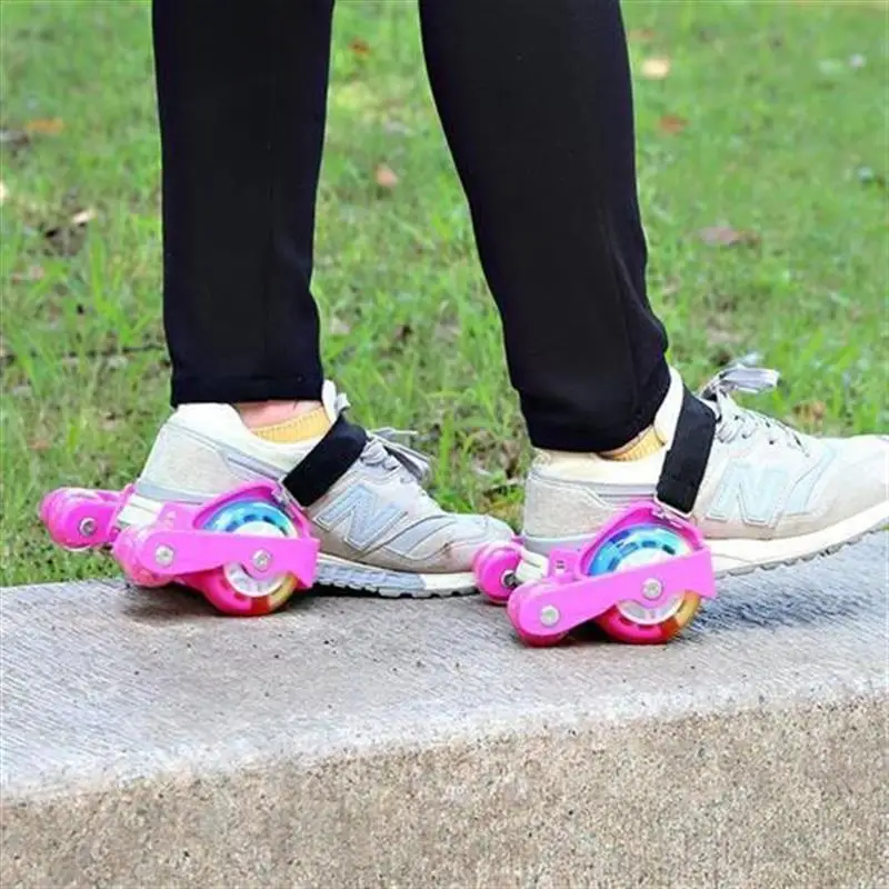 Transportation tool Adult to work Mini Portable with auxiliary wheels PU roller skates four wheels
