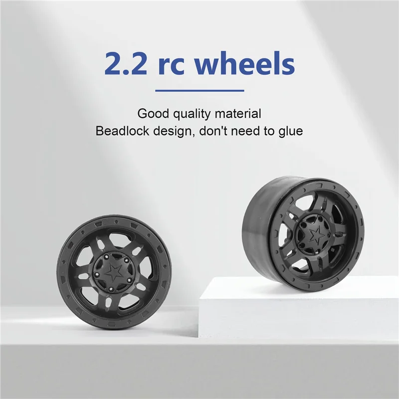 

ABJL-4PCS Пластиковый Beadlock 2,2 Ступица колес Колесные диски для 1/10 RC Гусеничный автомобиль Axial SCX10 Wraith Capra RR10 Traxxas TRX4 D90