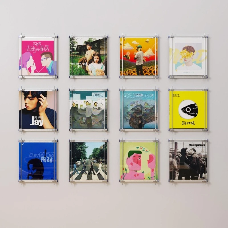 Bilderständer, Wandfotorahmen, wandmontiertes Posterständer, Aufbewahrungsbügel