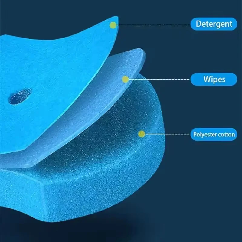 24PCS Disposable Toilet Bowl Refills Upgraded Toilet Bathroom Cleaning Sponges Pads Cleaner Heads Supplies Not Come With Holder