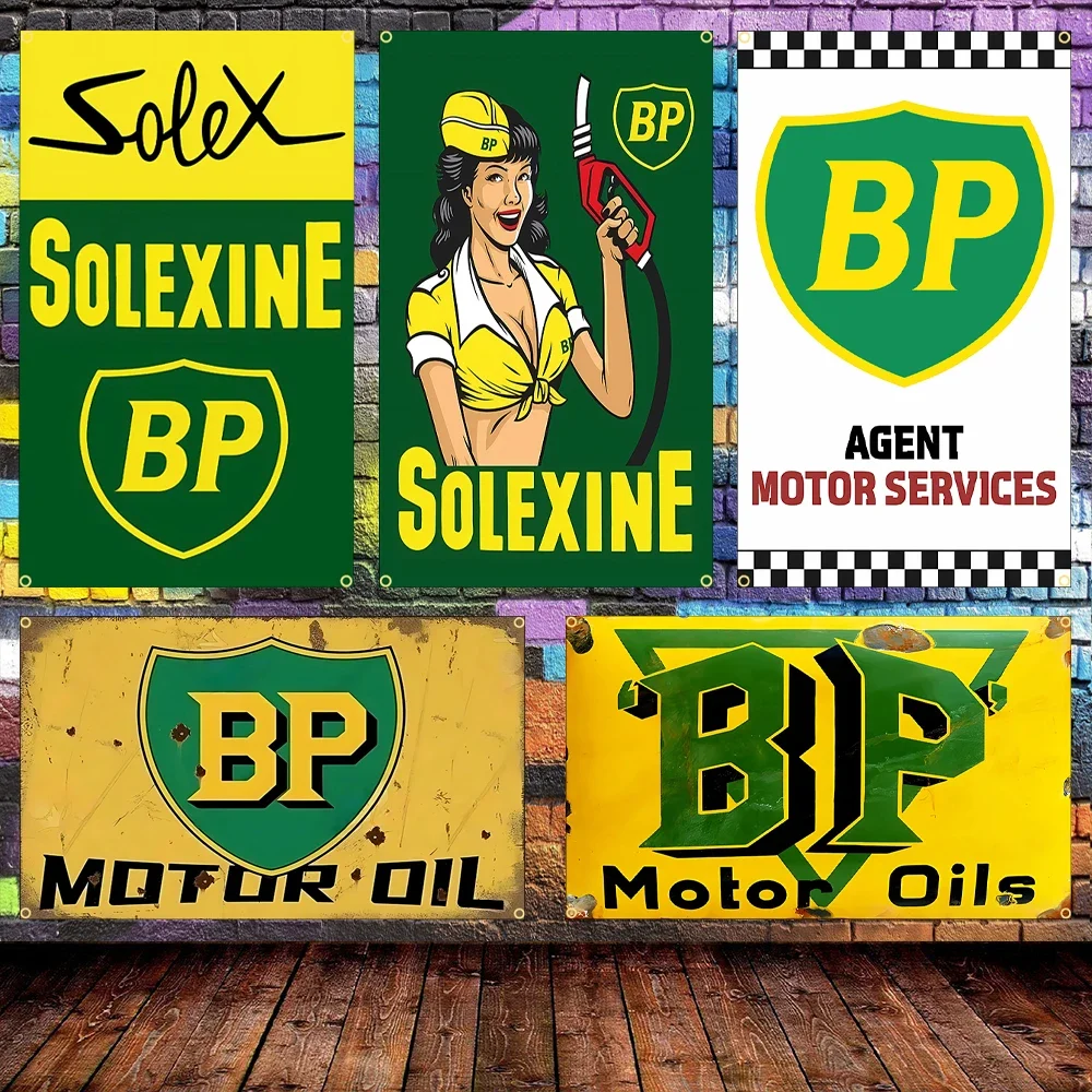 B-BPs M-Motoroil O-Oils Flag Bedroom Decoration Garage Custom Flags for Bedrooms Flaga Outdoor Decorations Advertising Tapestry