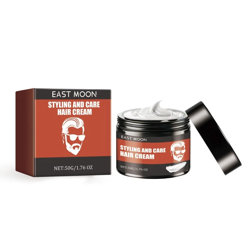 Men Hair Styling Cream Improving Curly Non Greasy Reducing Frizz Strong Holding Edge Control Long Lasting Finishing Hair Pomade