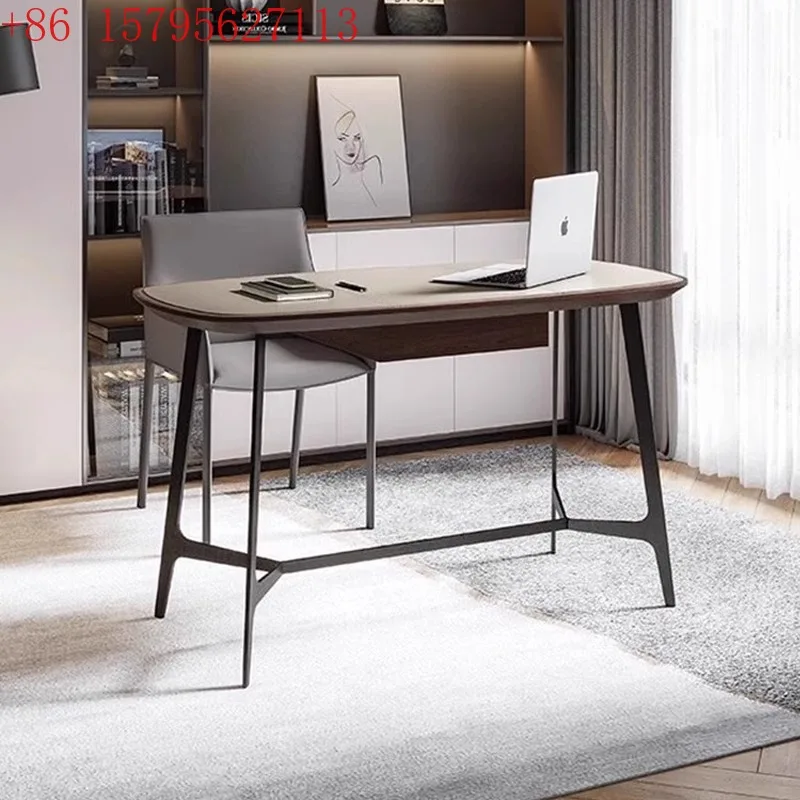 

Desk Saddle Leather Computer Desk Wabi Writing Desk Small