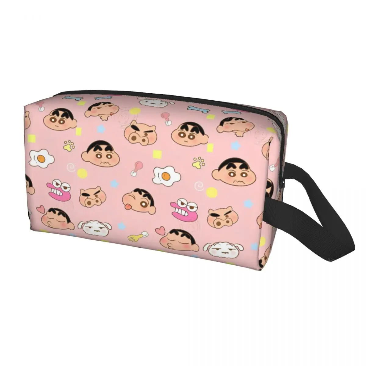 Crayon Shin Chan Makeup Pouch For Makeups Stylish Portable Zipper Cosmetic Bags Daily Custom For Girls Storage Organizers