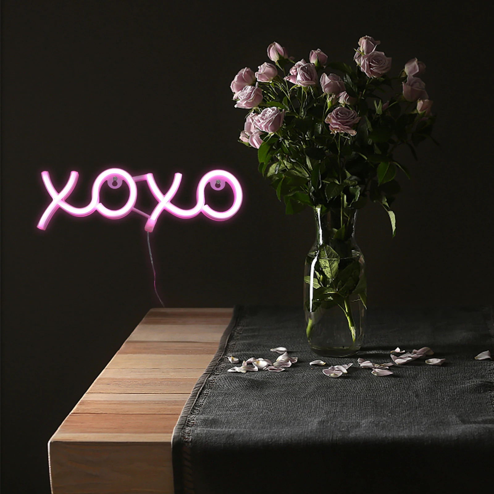 

1pcs Neon Light Decor Pvc Cute Night Lamp For Bedroom Table Party Led Sign Home Office Bar Decor Bedside Lamp Light Sign