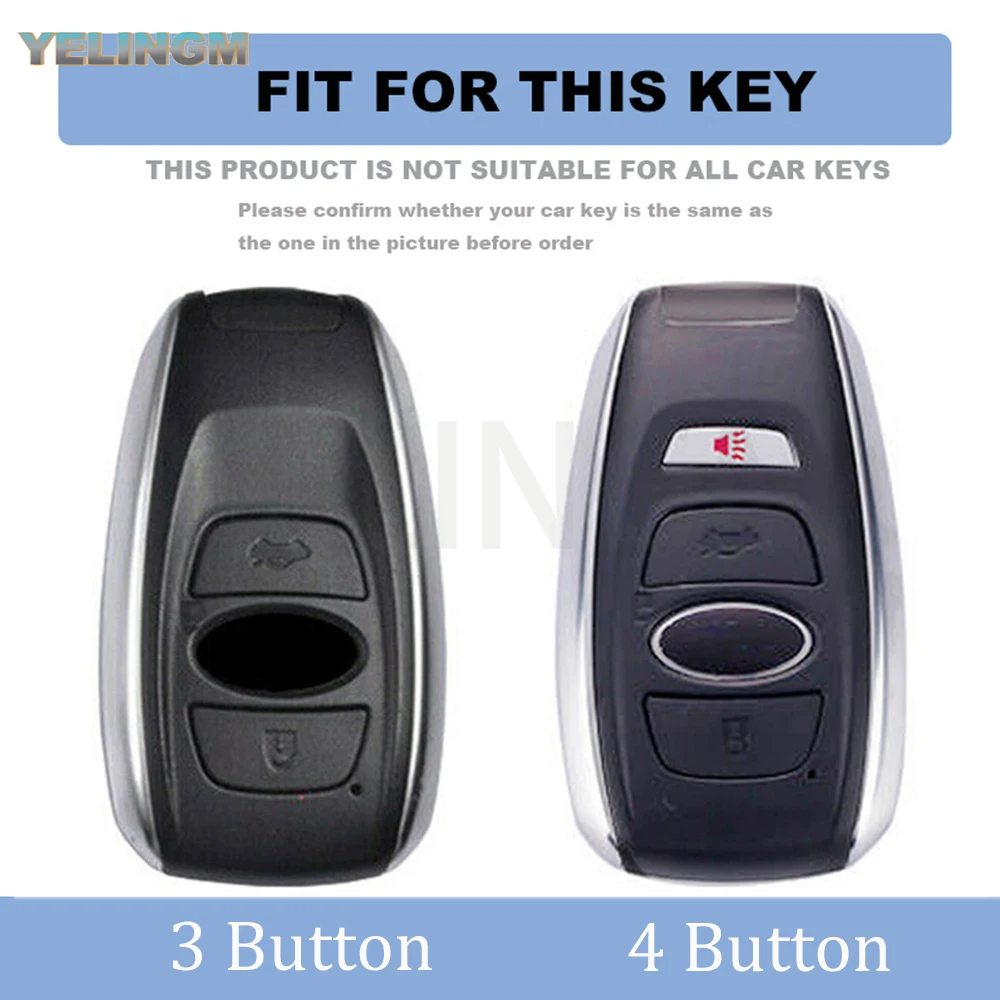 Shell Holder Fob Car Smart Key Cover Case Bag For Subaru WRX XV Crosstrek Legacy BRZ Forester Impreza STi Outback 2015 - 2019