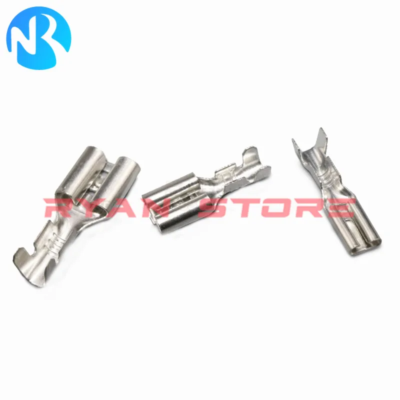 100PCS 2.8MM 4.8MM 6.3mm Female and Male Crimp Terminal Car Speaker Electric Wire Connectors And Insulating Sheath