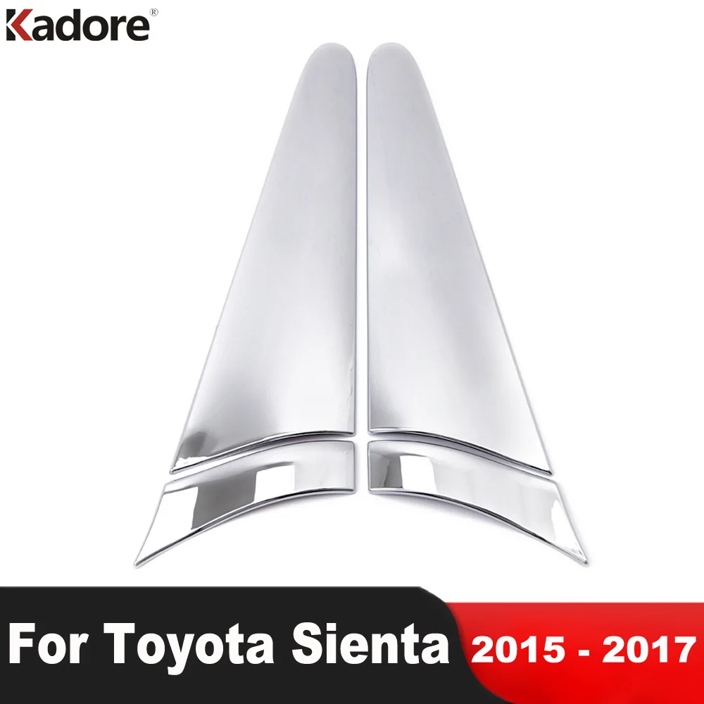 Side Door Body Molding Trim For Toyota Sienta 2015 2016 2017 XP170 Chrome Car Door Panel Decoration Garnish Strips Accessories