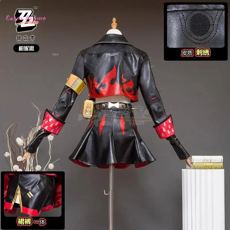 Burnice Whita Cosplay Costume Game Zenless Zone Zero Uniform Halloween Carnival Party Christmas Play Role Clothes Clothing