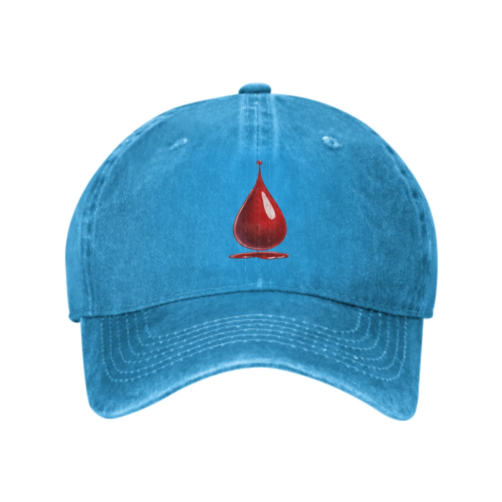 Red Blood Droplets Summer Classic Fashion Men Trucker Hat Cotton Breathable Women Cowboy Cap Outdoor Leisure Basketball Caps