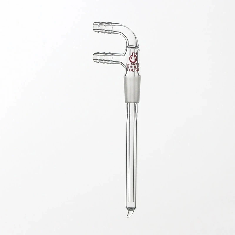 High Borosilicate Glass Reaction Tube Cold Finger Condenser Condenser Tube 14/19/24 Ground Joint LH-209