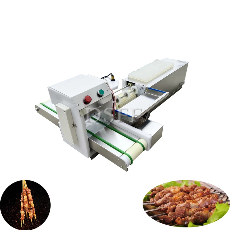 

Stainless Steel Electric Lamb Skewer Forming Machine Multifunctional Beef Skewer Threading Machine