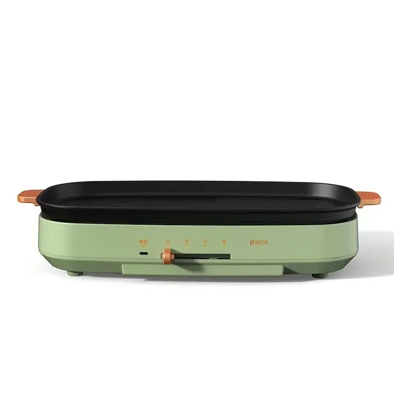 Upgrade Shabu Roast One Pot Multi-functional Household Electric Barbecue Pot Dual-purpose Non-stick Barbecue Electromechanical H