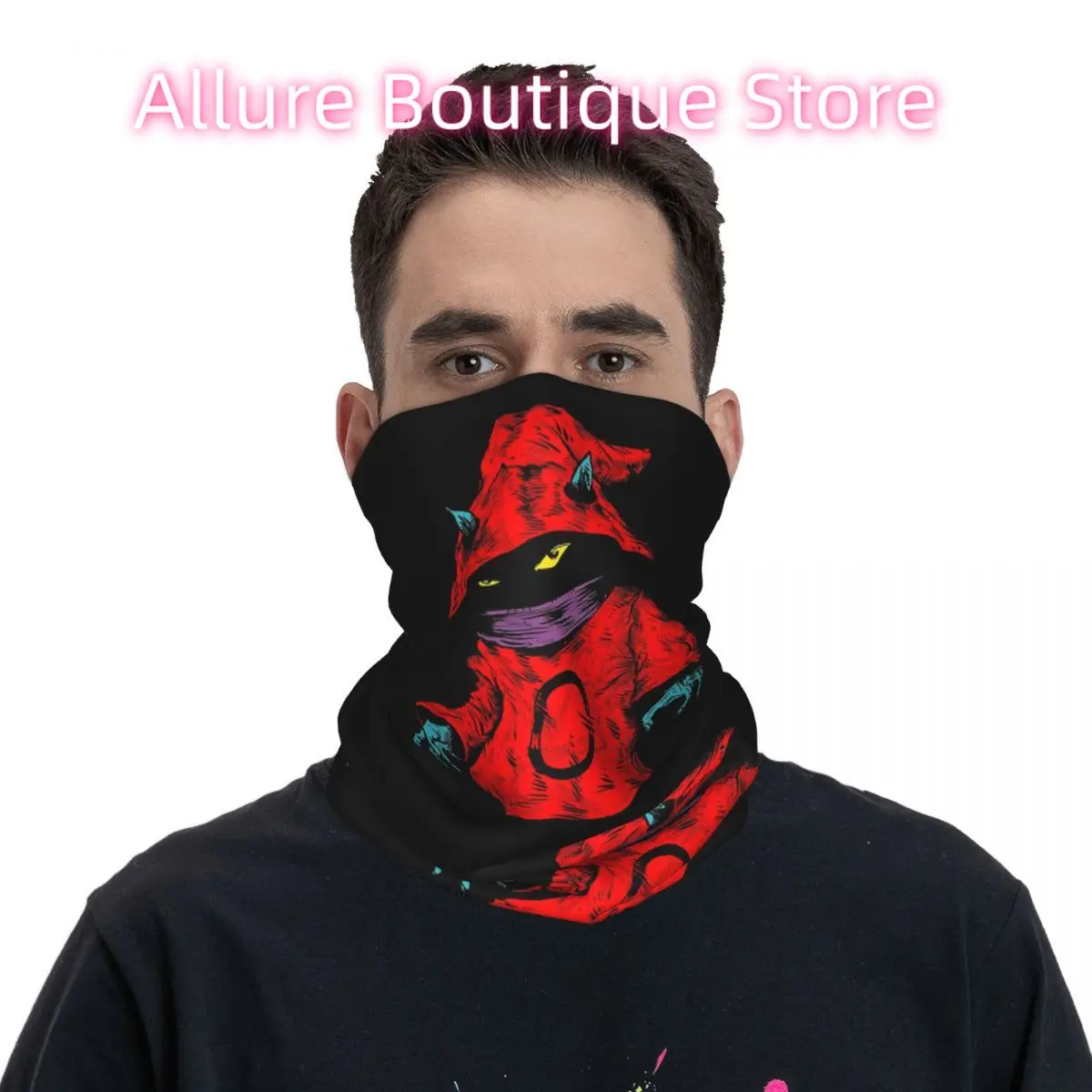 وشاح أبيض للرقبة من أوركو باندانا، أغطية رأس متعددة الاستخدام لصيد السمك للجنسين للبالغين في الشتاء