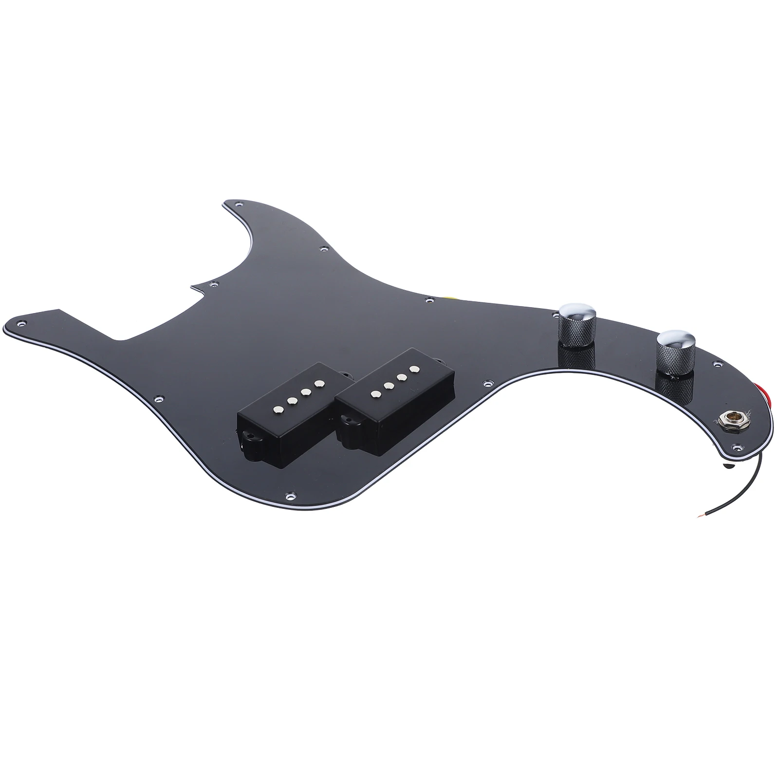 

Pb Bass 3 Ply Loaded Pickup With Protective Film 11 Screw Holes Tortoise Shell Design For Precision Guitar
