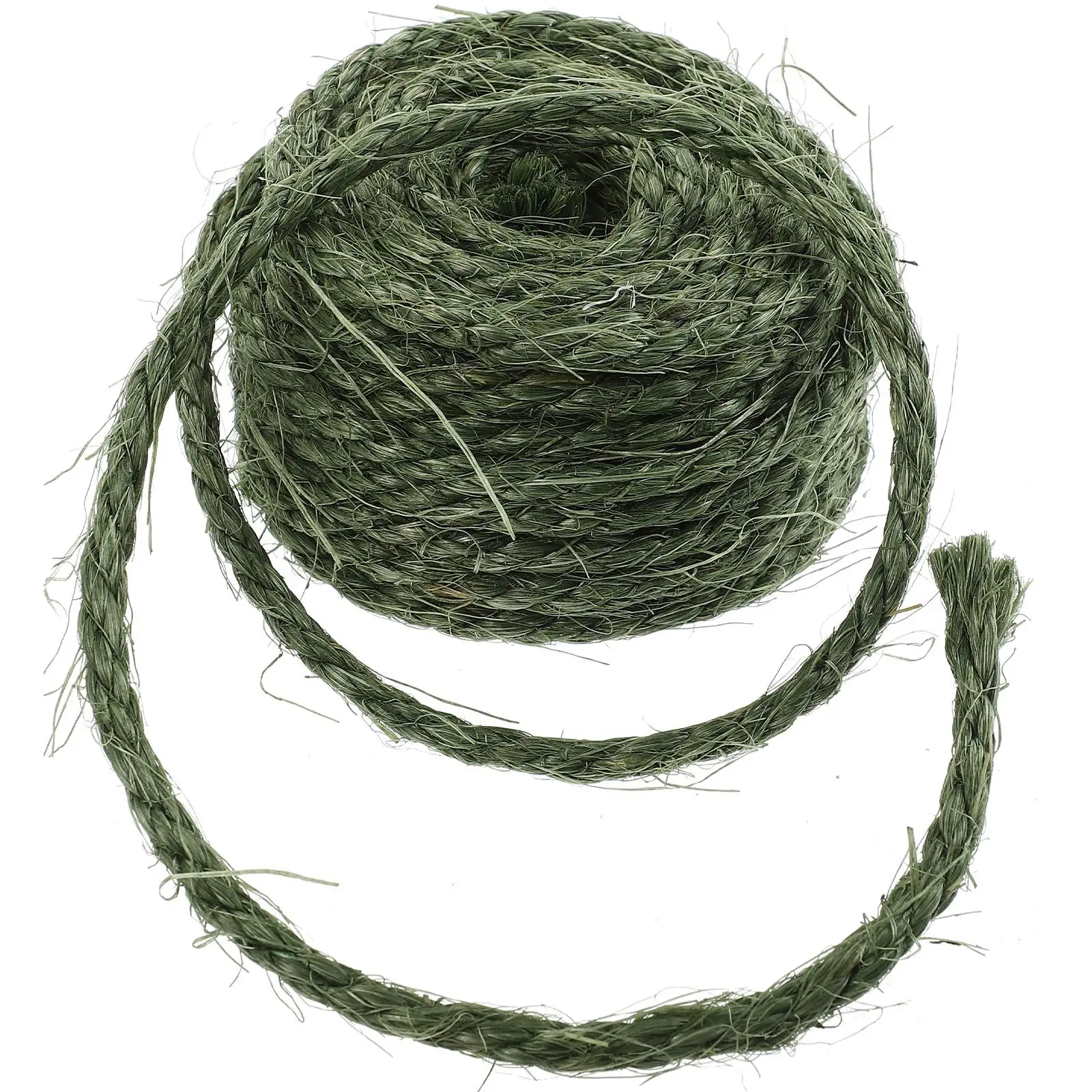 

Sisal Rope for Cat Scratch Board 6mm x 10m Sturdy DIY Multi Function Wear Resistant Pet Accessory Cat Tree Furniture