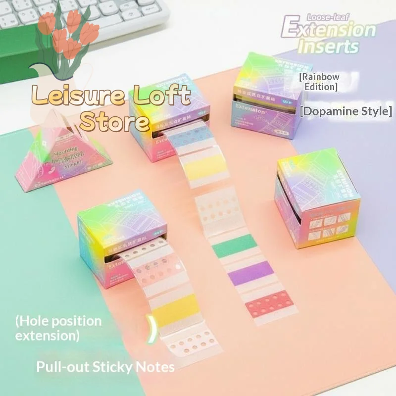 Pearl Hole Expansion Reinforcement Stickers Self-Adhesive Durable for School Notebook Binder Planner Office Document Protection