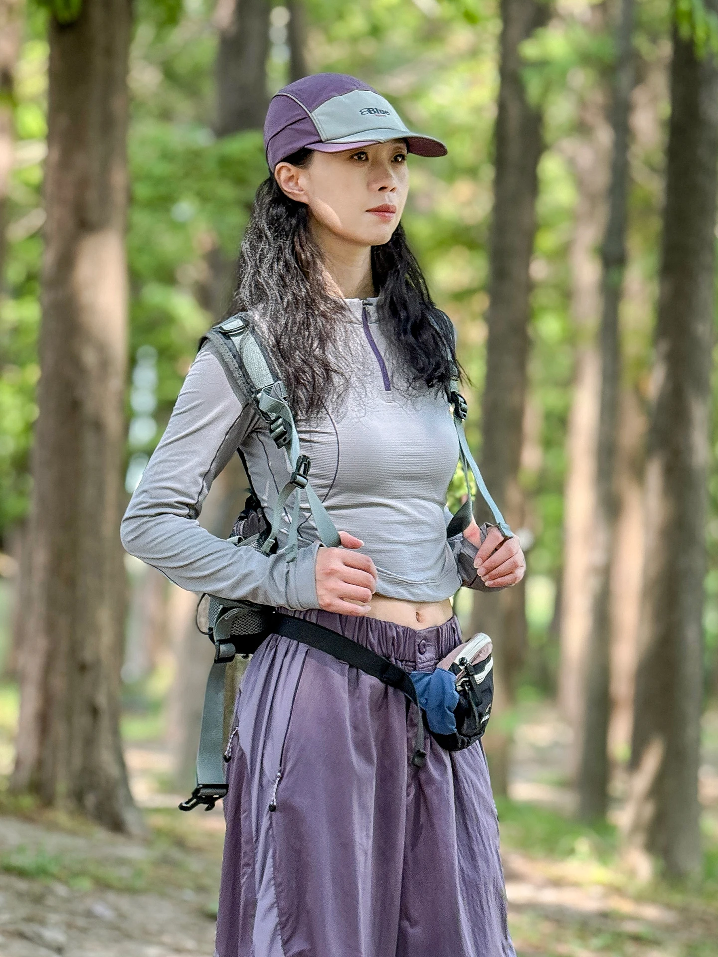 Outdoor Damen ort Sve T-Shirt Slim Fit Long Sve Atmungsaktiv Qui Dry Sport Base irt Herbst 2025, Neu Sle Mountai...