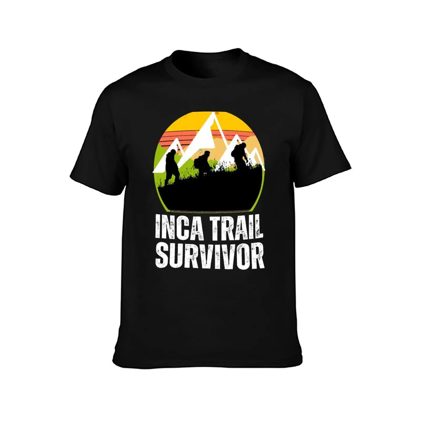 Inca trail survivor,Machu Picchu lovers,Peru T-Shirt Christmas Casual Short Sleeve Top T-Shirt