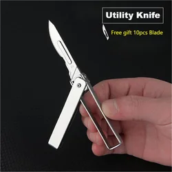 Creative Folding Utility Knife EDC Pocketknives Multi-tool Security Self-defense Hand Tools Gift The NO.24 Blade Can Be Replaced