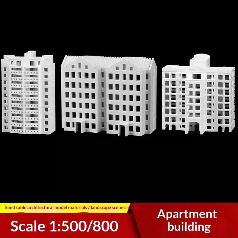 Building Model Apartment House 1:500 Scale Model DIY Sand Table Architectural Scene Model For Micro Landscape Layout Decor