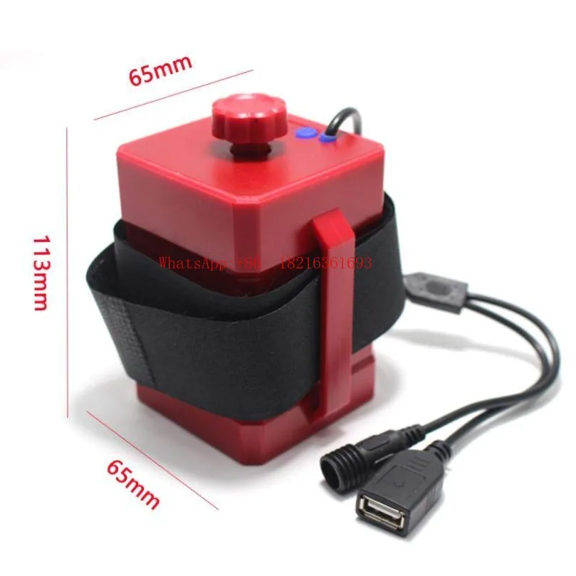 16.8V4 26650 battery box USB/DC dual interface outdoor waterproof charging mobile power supply light box
