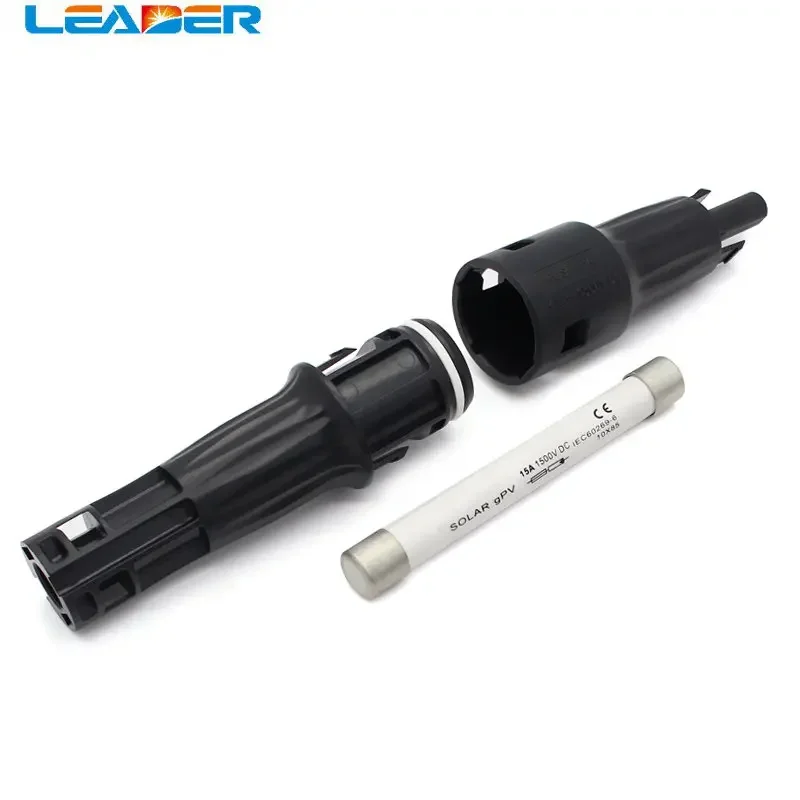 Imagem -05 - In-line Fusível Conector 15a mp 1500v dc Fio para Fêmea pv Solar Fusível Titular para Solar pv Sistema Alta Qualidade Peças Lote 10*85 mm
