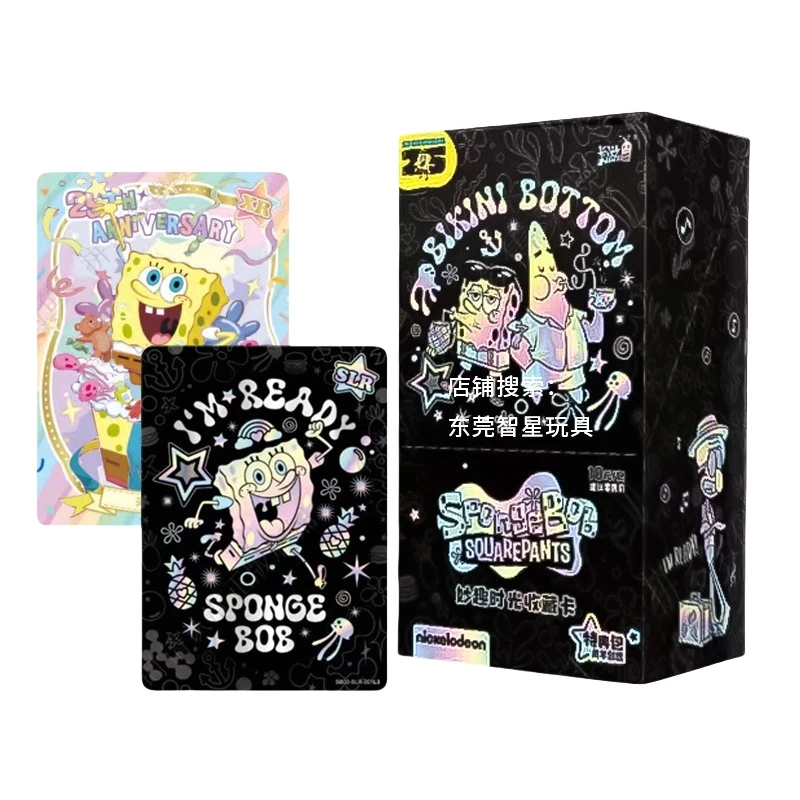 50Pcs/Set 2Style New In Original Box Genuine Classic Anime Character SpongeBob SquarePants Collect Hobby Cards Children\'s Gift