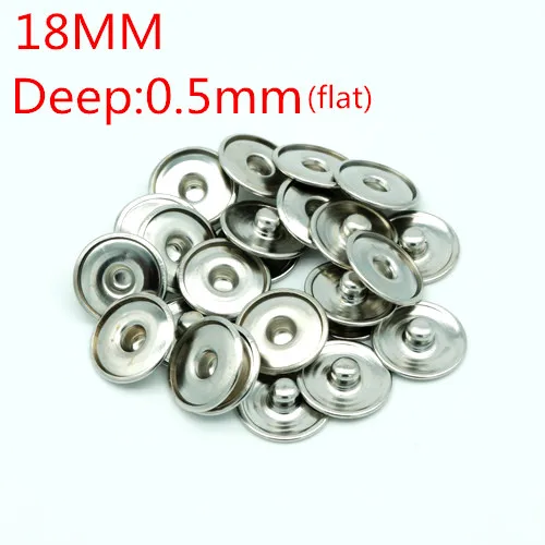 Hot sale 50PCS snap buttons 18MM for make print snap buttons or rhinestone snap buttons DIY Fittings PJ0001