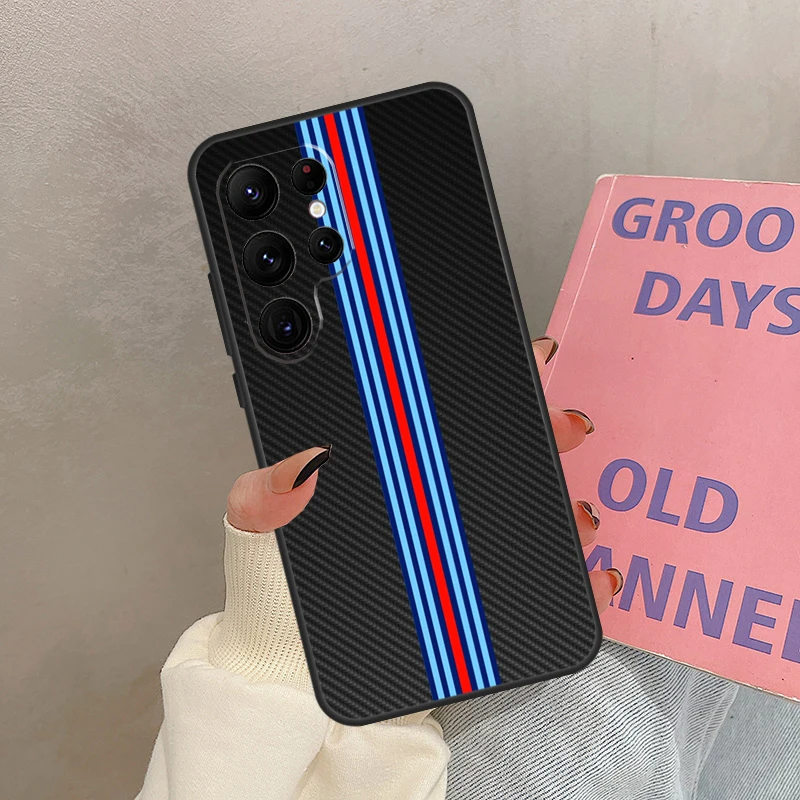 Carbon Fiber Pattern Funda For Samsung Galaxy S23 Ultra S8 S9 S10 Plus Note 10 20 S21 FE S20 FE S22 Ultra Case