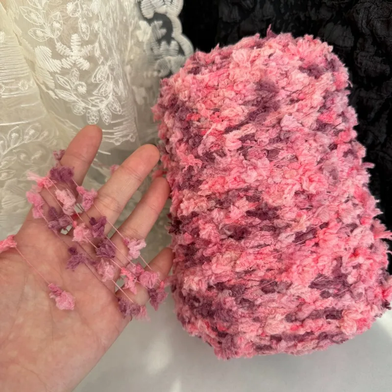 500g Space Dyed Characteristic Fish Tail Yarn, Hand Crocheted Hand Mixed Thread Wiring, Dopamine Colored Gradient Thread
