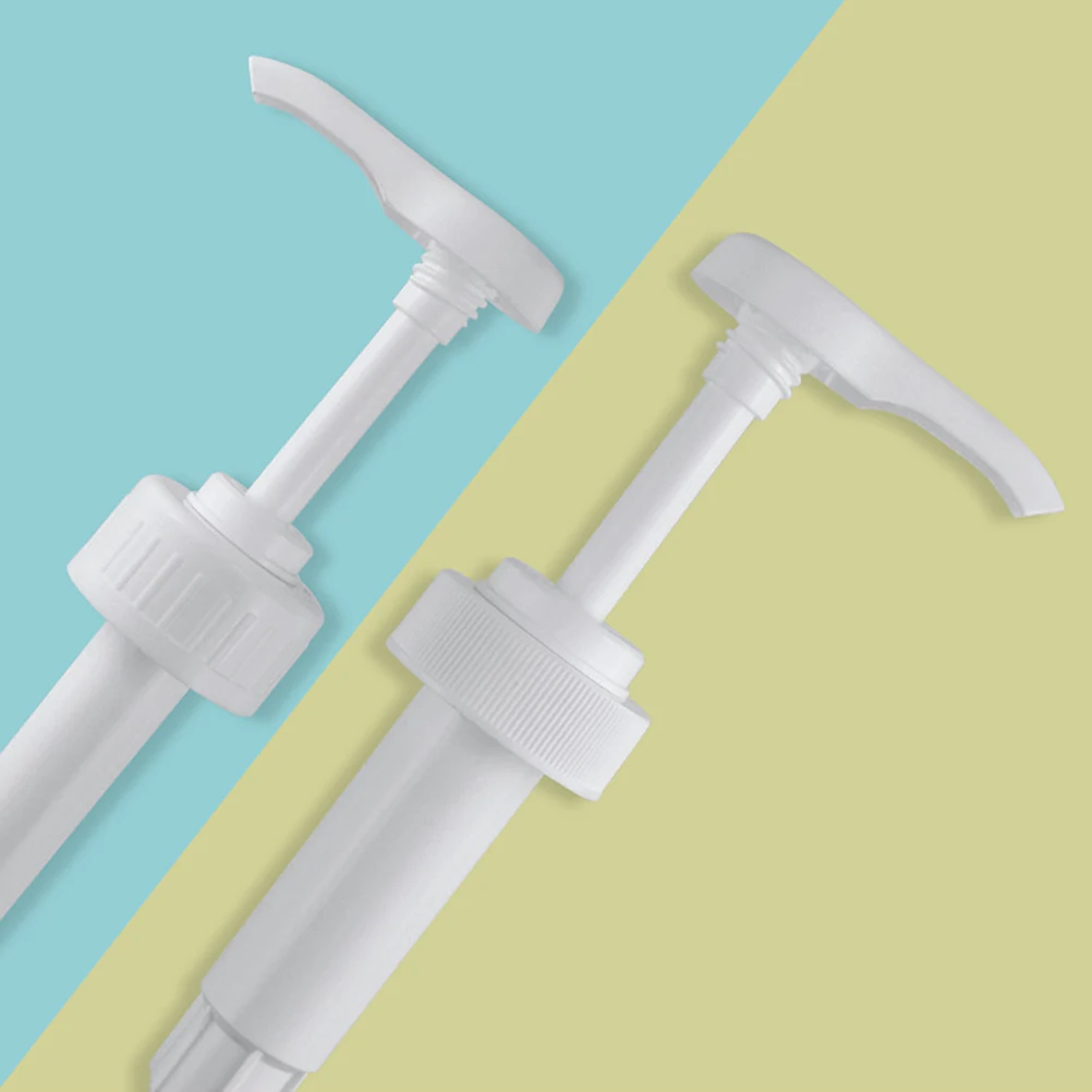 

Beverage Extruder Pump Head For Syrup Oil Soap Dispenser Long Nozzle Plastic Press Pump With Moisture Proof Buckle Cover